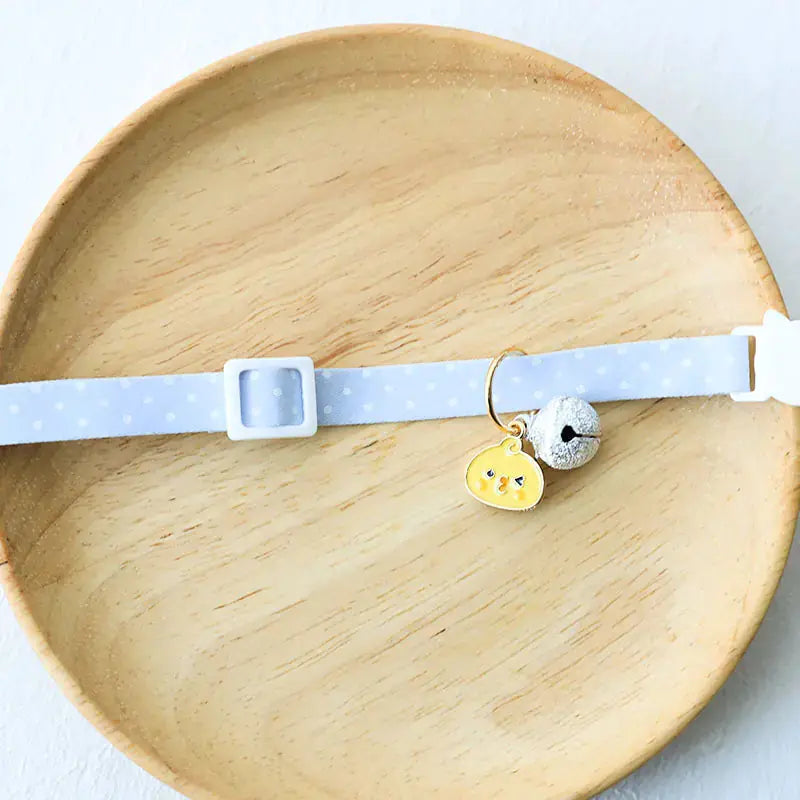 Pet Collar with Silver Bell and Anti-Lost Tag – Cute and Safe