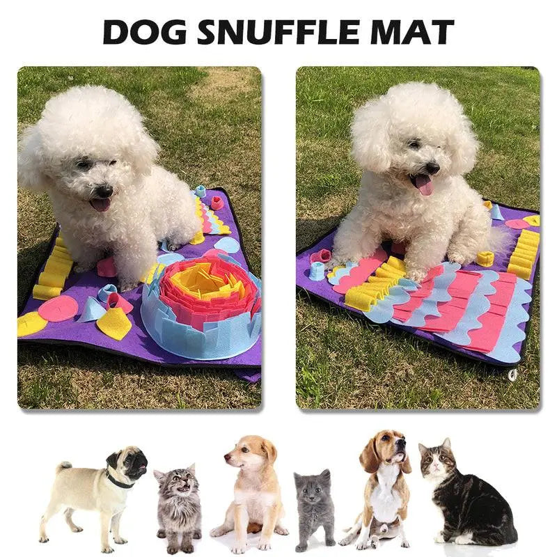 Dog Snuffle Mat for Pet Enrichment and Training Fluffy Friends