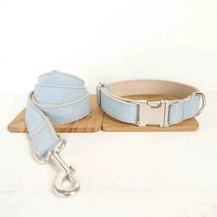 Blue Denim Dog Lead: Stylish & Durable Leash for Your Pet
