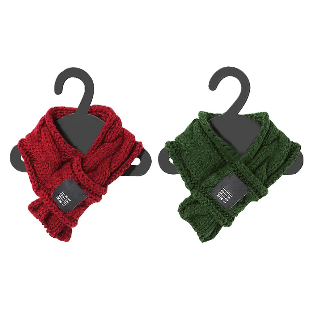 Thick Warm Scarf for Dogs - Cute Pet Scarf Fluffy Friends