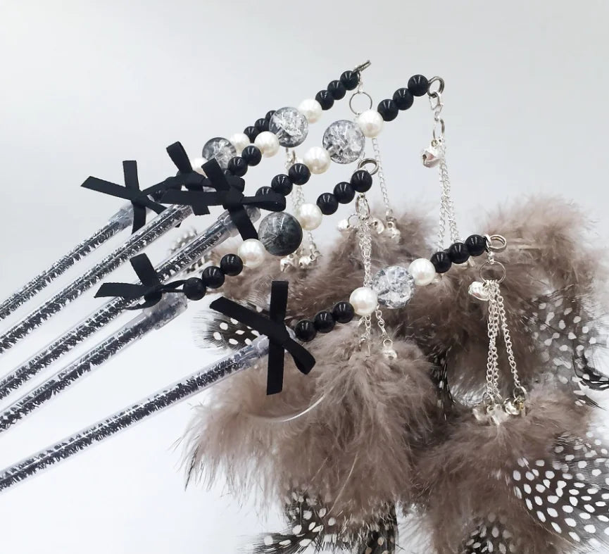 Colorful Long Cat Teaser Stick | Interactive Cat Toy for Playful Cats