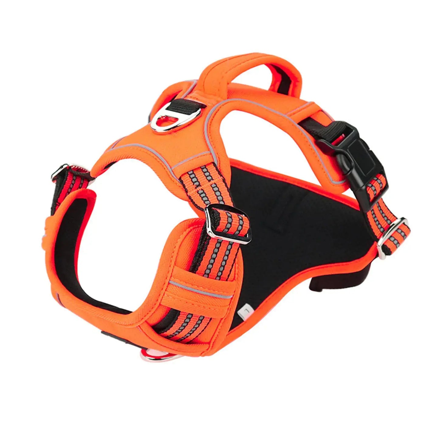 Durable Waterproof Pet Harness with Vertical Handle Fluffy Friends