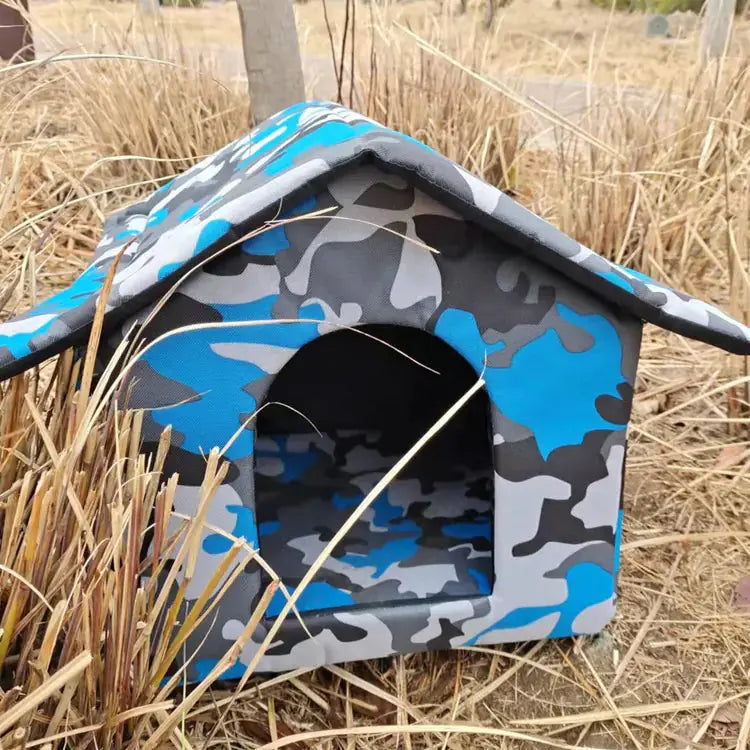 Waterproof Oxford Cloth Outdoor Cat and Dog Kennel | Durable Pet Shelter