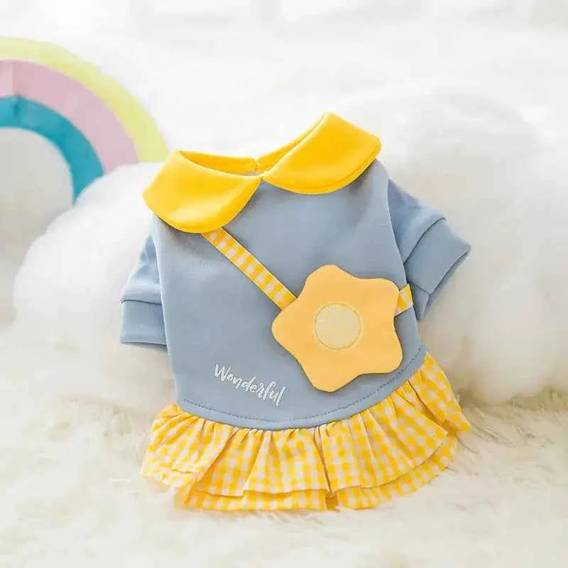 Cute Cartoon Pet Clothes for Autumn and Winter - Stylish & Cozy