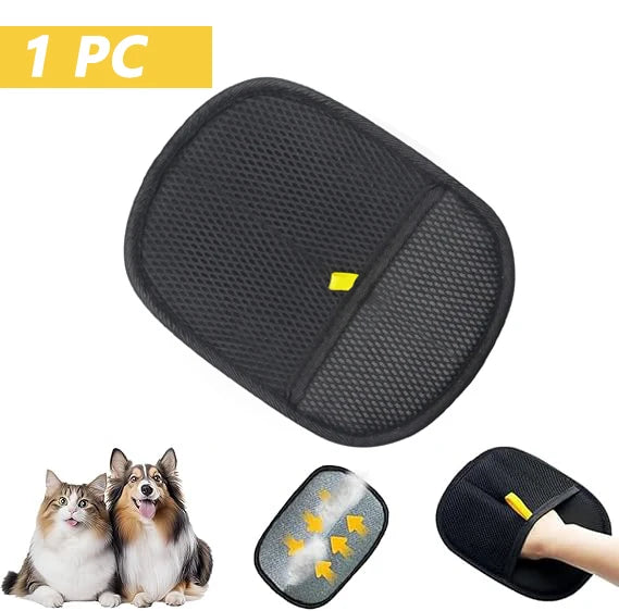 Reusable Pet Hair Removal Gloves | Double-Sided Grooming Tool