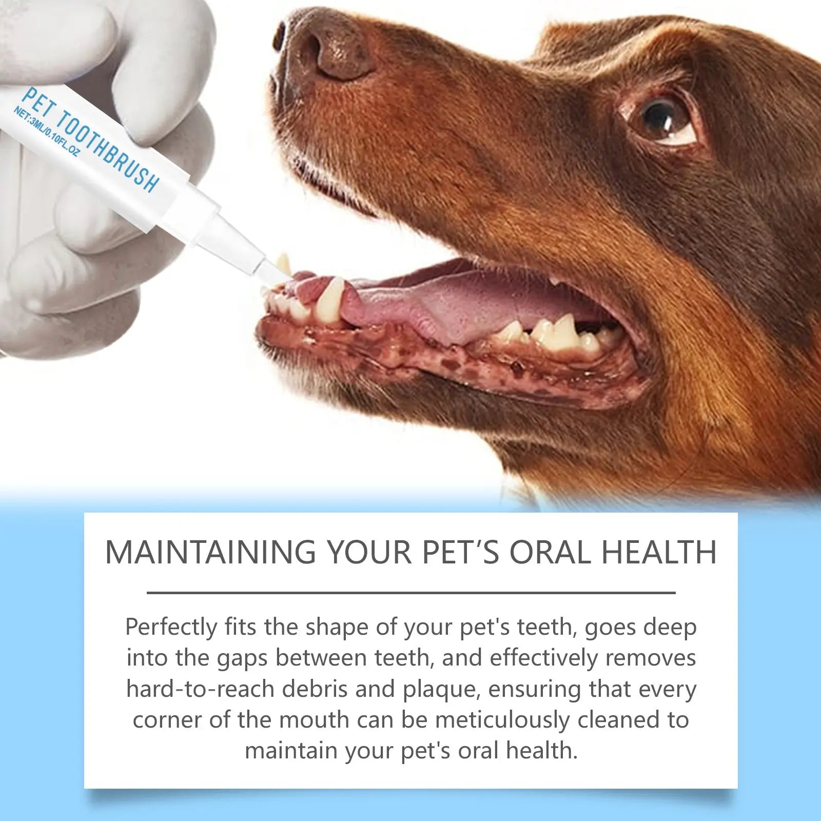 Pet Toothbrush Pen Fluffy Friends