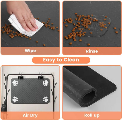 Absorbent Pet Feeding Mat | Waterproof Dog & Cat Placemat