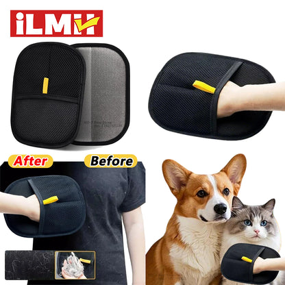 Reusable Pet Hair Removal Gloves | Double-Sided Grooming Tool