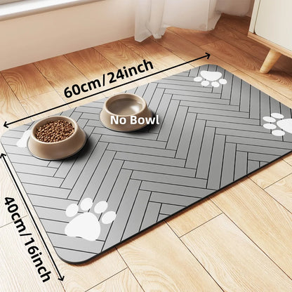 Absorbent Pet Feeding Mat | Waterproof Dog & Cat Placemat