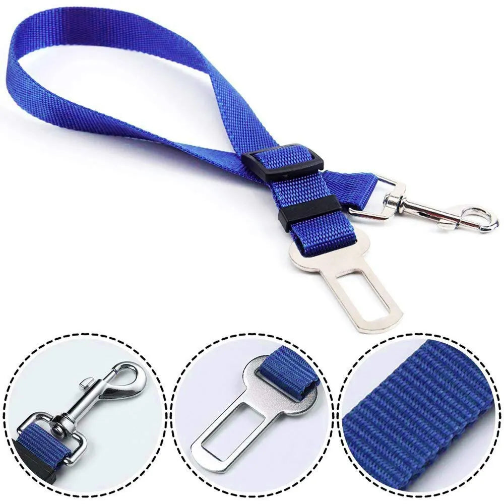 Pet Car Seat Belt & Harness | Safe Travel for Dogs & Cats