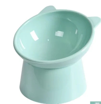 Pet feeding bowl Diagonal neck guard