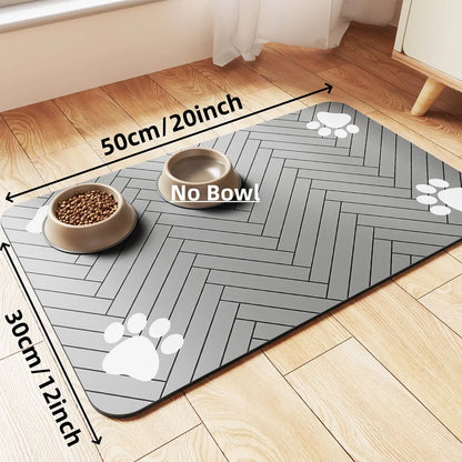 Absorbent Pet Feeding Mat | Waterproof Dog & Cat Placemat
