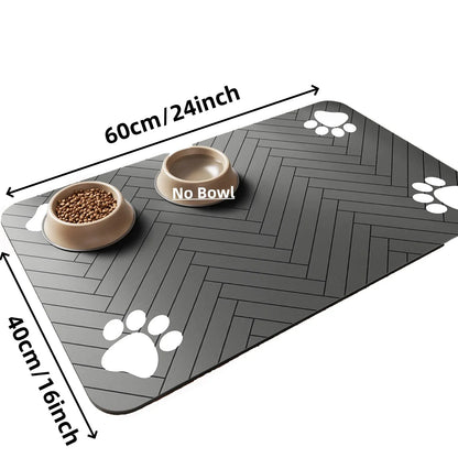 Absorbent Pet Feeding Mat | Waterproof Dog & Cat Placemat