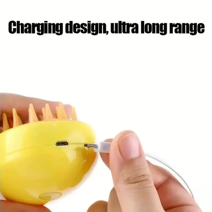 3-in-1 Electric Pet Brush | Dog & Cat Grooming Tool