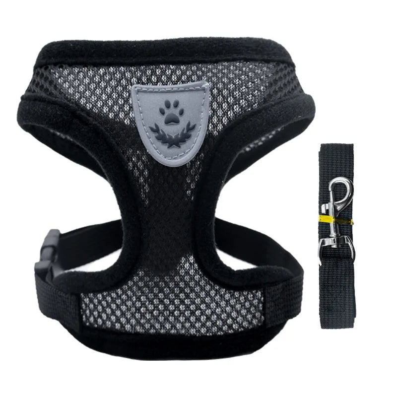 Adjustable Cat & Dog Harness | Vest Walking Leash Small/Medium