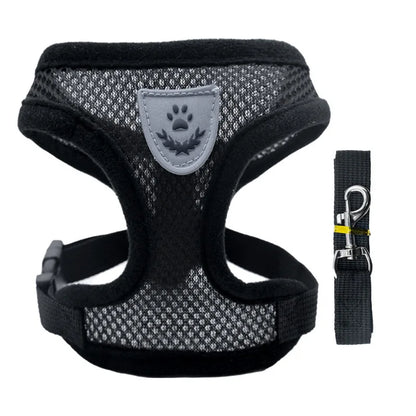 Adjustable Cat & Dog Harness | Vest Walking Leash Small/Medium