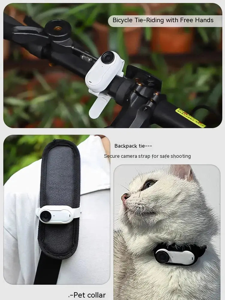 Wireless Pet Collar Camera for Cats and Dogs Fluffy Friends