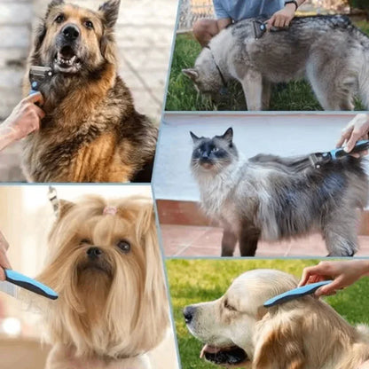 Professional Double-Sided Pet Grooming Brush | Detangling Comb