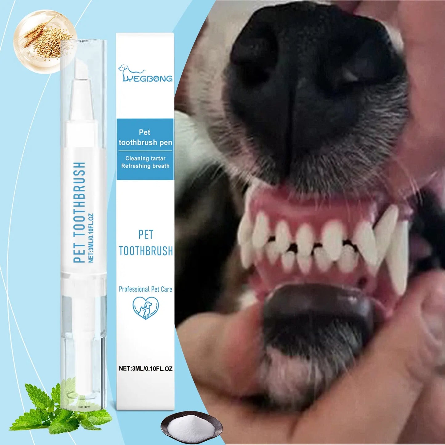 Pet Toothbrush Pen Fluffy Friends