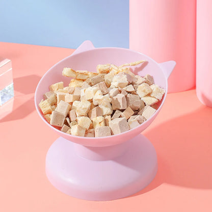 Pet feeding bowl Diagonal neck guard