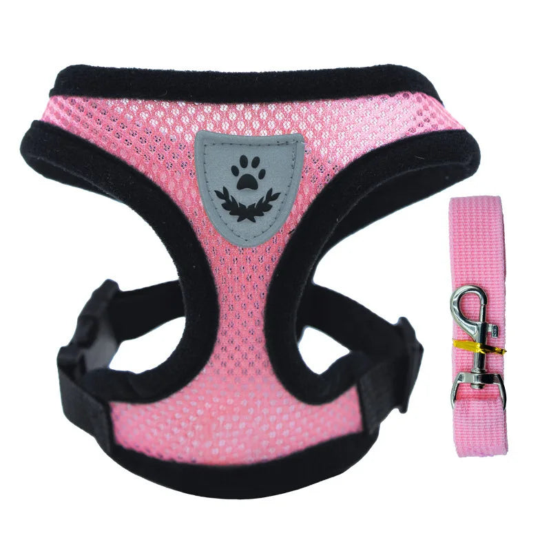 Adjustable Cat & Dog Harness | Vest Walking Leash Small/Medium