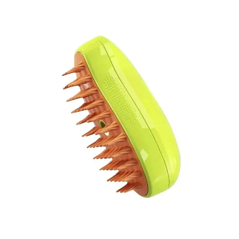 3 in 1 Electric Pet Steam Brush | Cleaning, Massage & Grooming Comb