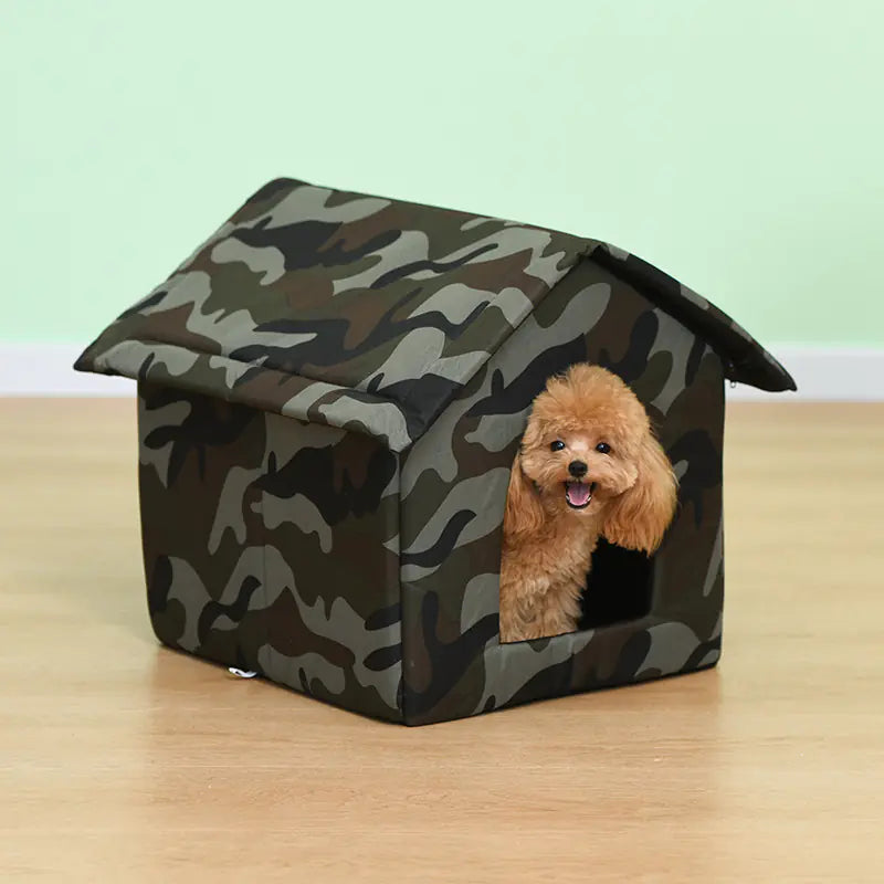 Waterproof Oxford Cloth Outdoor Cat and Dog Kennel | Durable Pet Shelter