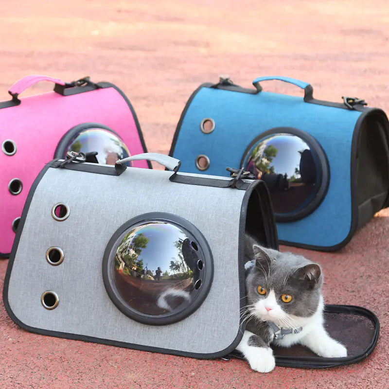Foldable Cat Backpack with Breathable Mesh Design | Portable Pet Carrier