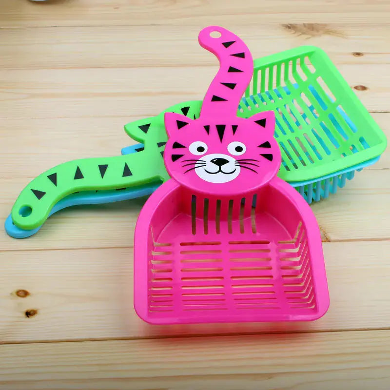 Cat-Shaped Pet Litter Scoop for Pet Supplies Fluffy Friends