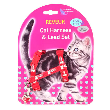 Reflective Cat Chest Strap for Night Safety | Adjustable Pet Harness