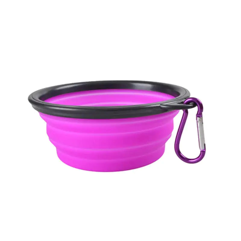 New Foldable Silicone Dog Pet Bowl | Portable Dog Dish