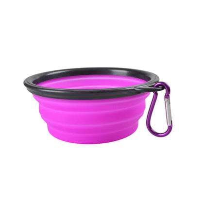 New Foldable Silicone Dog Pet Bowl | Portable Dog Dish