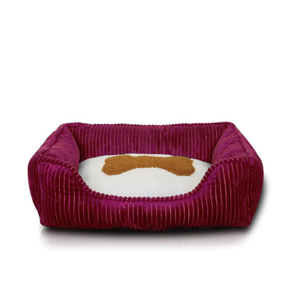 Washable Square Winter Pet Bed for Deep Sleep | Cozy Comfort