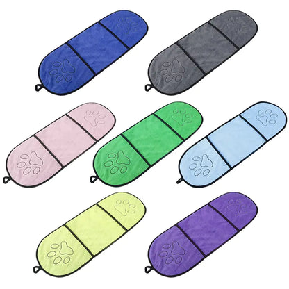 Ultra-Absorbent Microfiber Pet Bath Towel for Dogs and Cats
