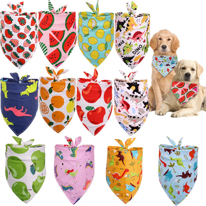 Cotton Triangle Scarf for Dogs (Pet Accessory) | Stylish Dog Wear