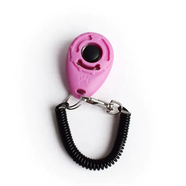 Adjustable Dog Training Clicker with Keychain Strap