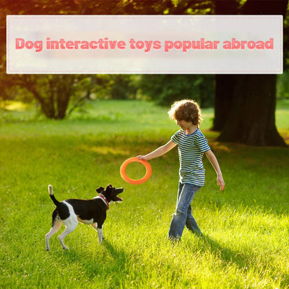 Orange Dog Training Ring Puller | Durable EVA Flying Disk Toy