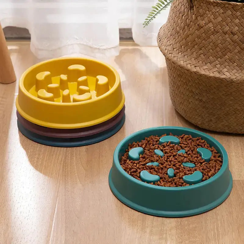 Petal-Shaped Slow Feed Dog Puzzle Bowl - Anti-Slip | Healthy Eating