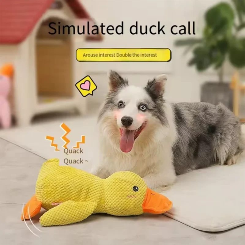 Stomping Duck Dog Toy | Bite Resistant Plush Toy for Teeth Cleaning and Play