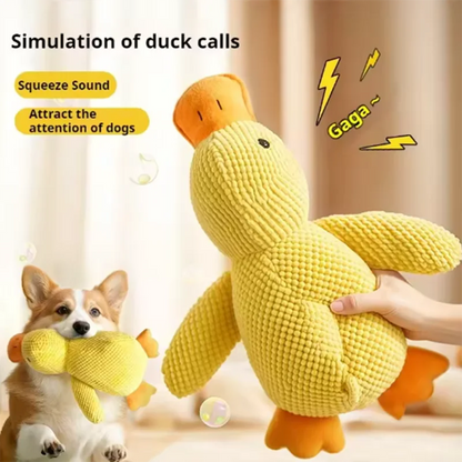 Stomping Duck Dog Toy | Bite Resistant Plush Toy for Teeth Cleaning and Play