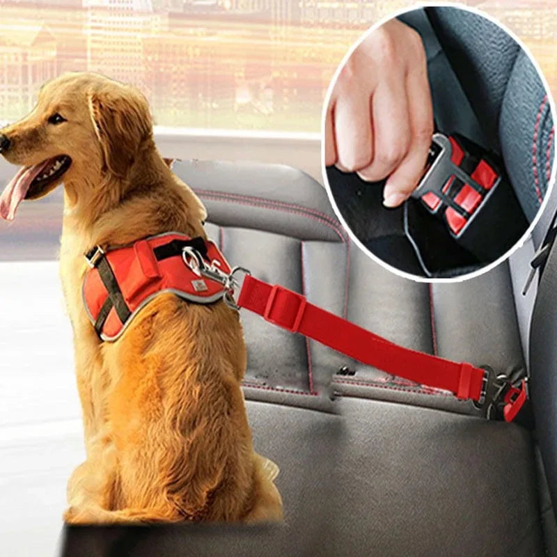 Adjustable Dog & Cat Car Seat Belt | Pet Safety Harness