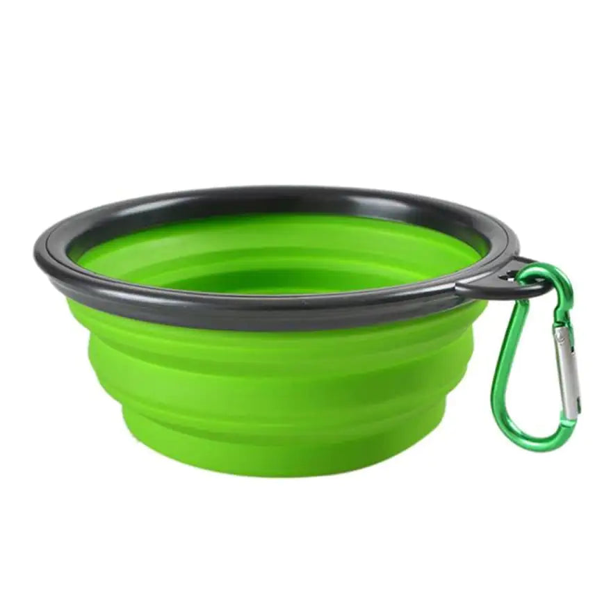 New Foldable Silicone Dog Pet Bowl | Portable Dog Dish