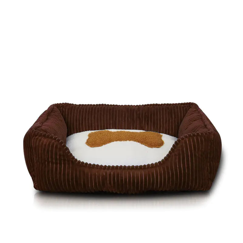 Washable Square Winter Pet Bed for Deep Sleep | Cozy Comfort