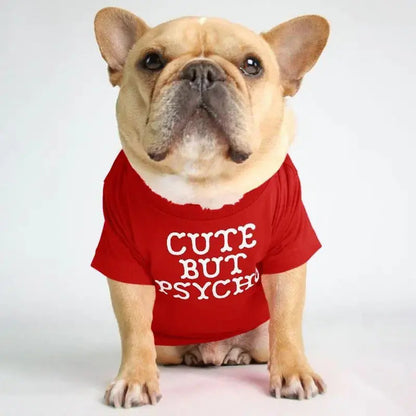 Fadou Turtleneck Round Neck T-shirt for Pets Fluffy Friends