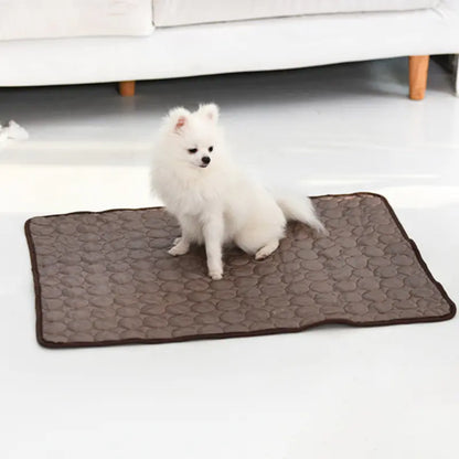 Cooling Ice Silk Mat for Summer Pet Comfort | Breathable Pet Mat
