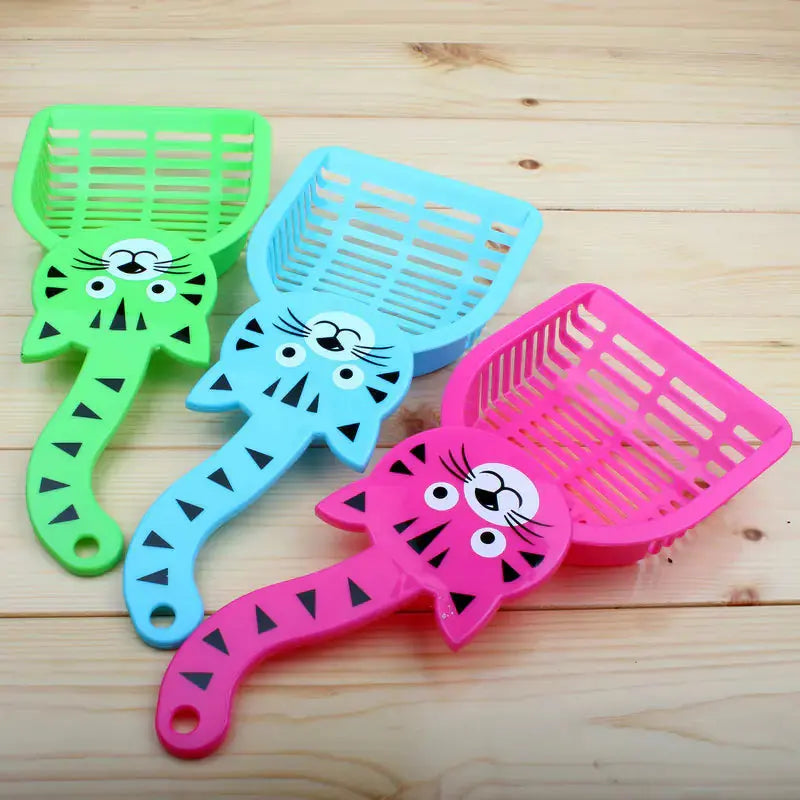 Cat-Shaped Pet Litter Scoop for Pet Supplies Fluffy Friends